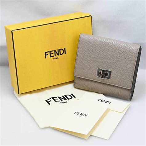 fendi red bifold wallet|Fendi peekaboo wallet.